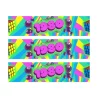3 Bandes de gâteaux sucre décor Année 80