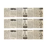 3 Bandes de gâteaux sucre décor journal