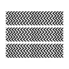 3 Bandes de gâteaux sucre décor chevrons noir