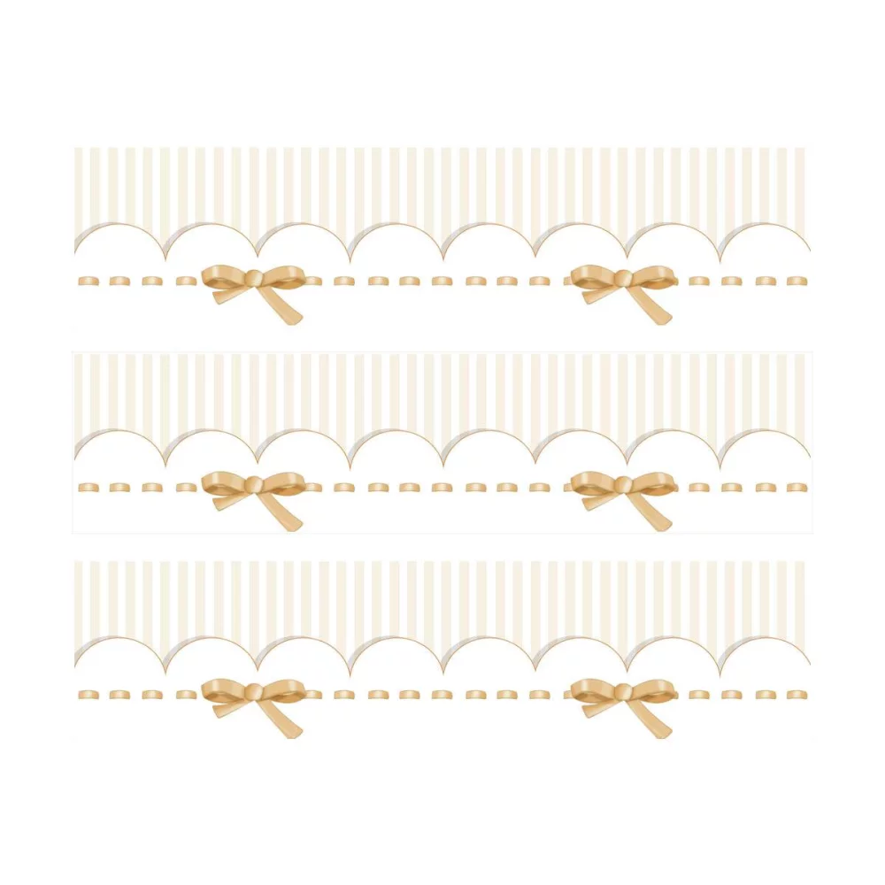 3 Bandes de gâteaux sucre décor Colombe or