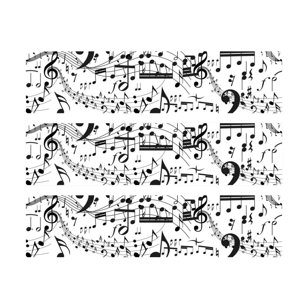 3 Bandes de gâteaux sucre décor Musique