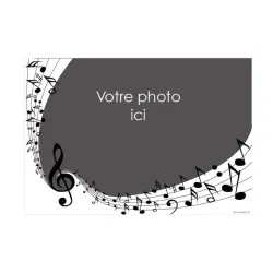 Feuille de sucre A4 personnalisé Musique