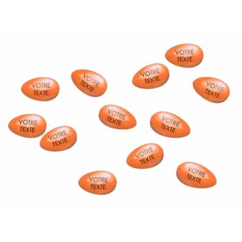 110 Dragées chocolat personnalisées orange