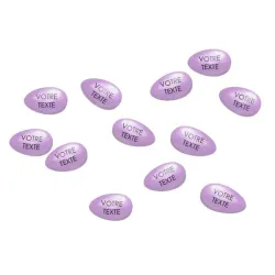 Dragées personnalisées lilas au chocolat