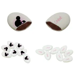 Dragées personnalisées décor Minnie au chocolat