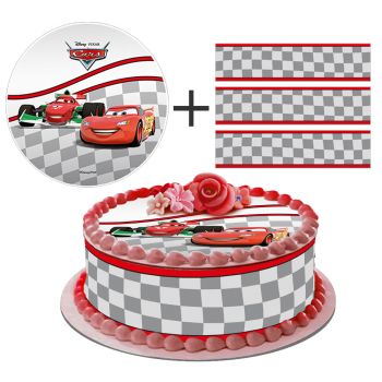 Kit deco de gâteau cars racing