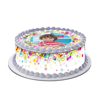 Kit deco gâteau personnalisé Color Pop