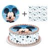 Kit deco de gâteau Mickey blanc