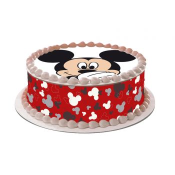 Kit deco de gâteau Mickey rouge