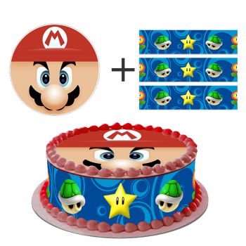 Kit deco de gâteau Mario Bros