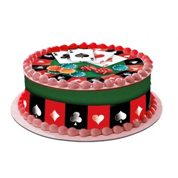 Kit deco de gâteau Poker
