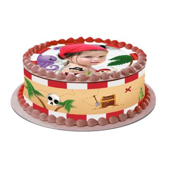 Kit deco gâteau personnalisé Pirate