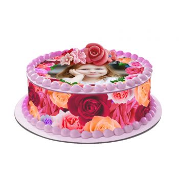 Kit deco gâteau personnalisé Roses