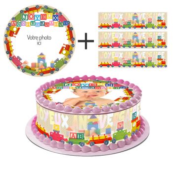 Kit deco gâteau personnalisé jouets
