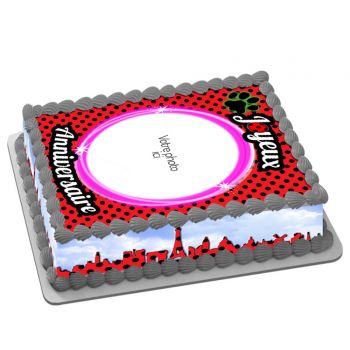 Kit deco gâteau personnalisé Girly Bug