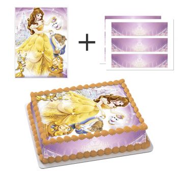 Kit deco de gâteau Belle A4  