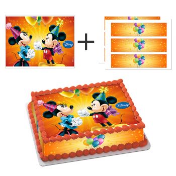 Kit deco de gâteau Mickey cadeaux A4 