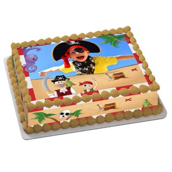Kit deco gâteau personnalisé Pirate