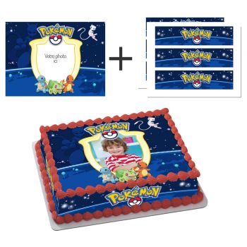 Kit deco gâteau personnalisé Pokemon Go