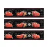3 Bandes de gâteaux sucre décor cars