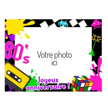 Feuille de sucre A4 personnalisé Années 80 Feuille de sucre A4 personnalisé Années 80