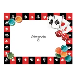 Feuille de sucre A4 personnalisé Poker