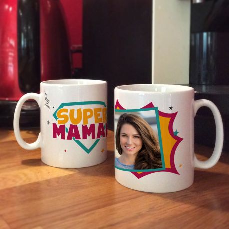 Mug personnalisé décor Super Maman