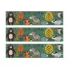 3 Bandes de gâteaux sucre décor Animaux de la forêt