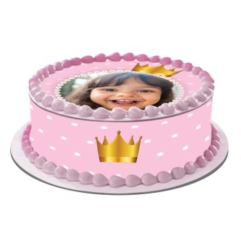 Kit deco gâteau personnalisé Princesse Couronne