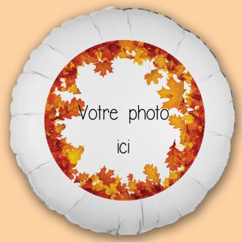 Ballon personnalisé décor automne