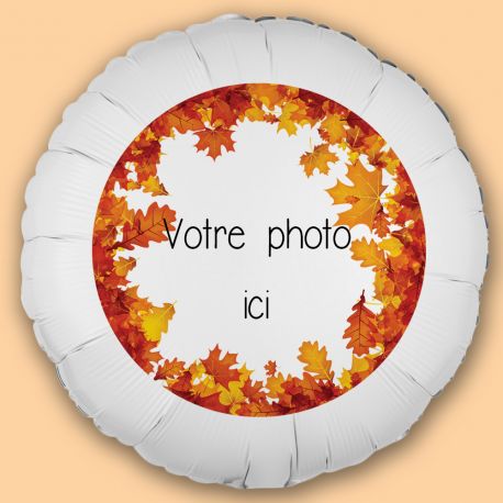 Ballon personnalisé décor automne
