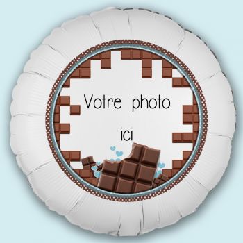 Ballon personnalisé décor Chocolat