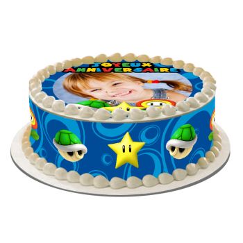 Kit deco gâteau personnalisé Mario Bros