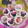 48 Guimize ronds personnalisés texte décor Minnie