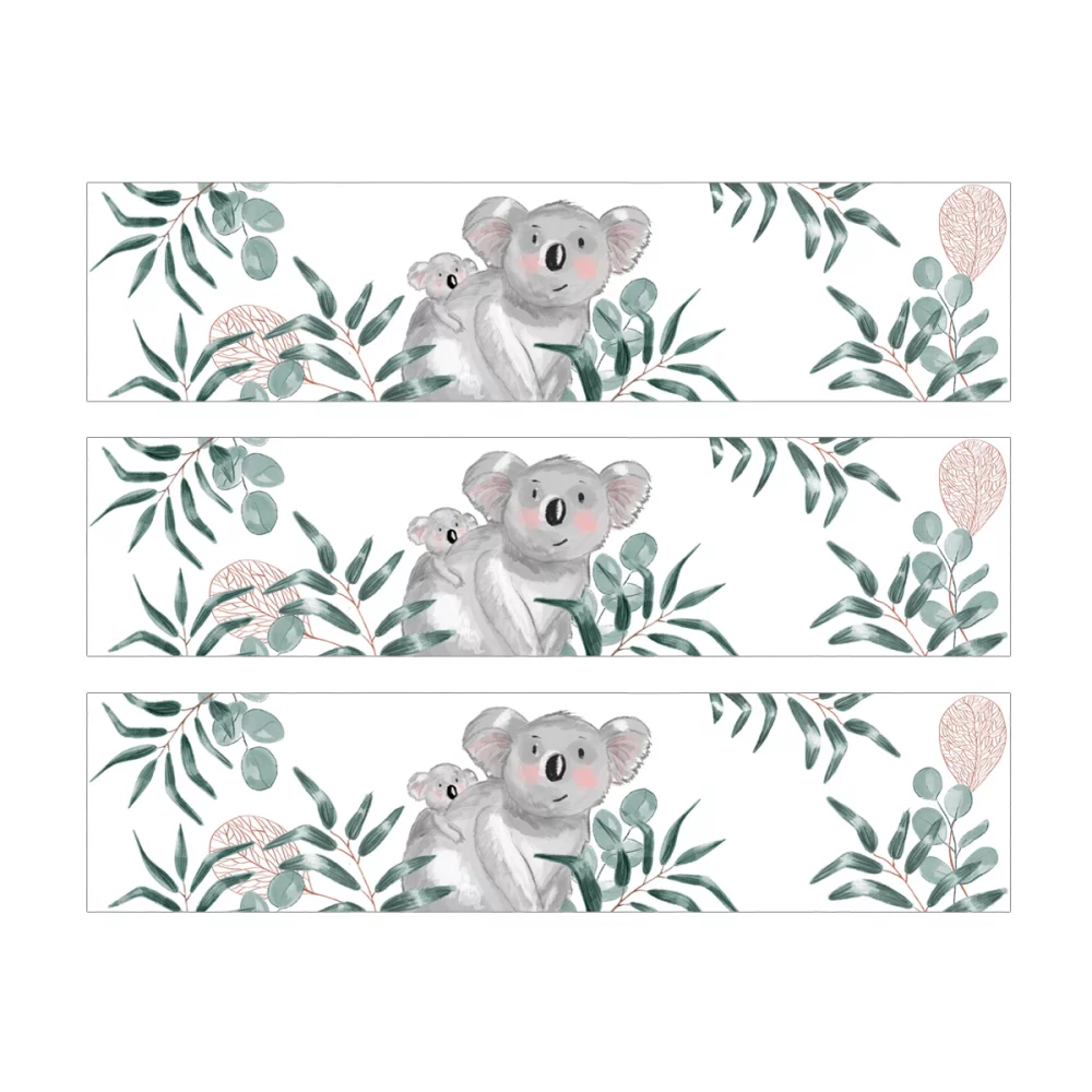 3 Bandes de gâteaux sucre décor Koala