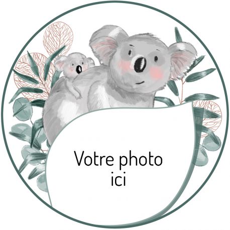 Disque sucre pour gâteau personnalisé Koala