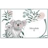 Décor sur sucre A3 Koala à personnaliser