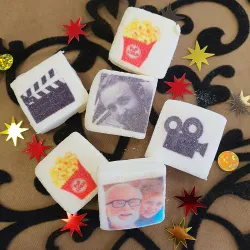 Guimauves personnalisées photo décor cinéma