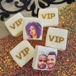 Guimauves personnalisées photo décor VIP