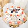 Kit deco gâteau personnalisé Joyeux anniversaire or