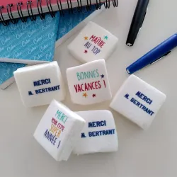 Guimauves personnalisées texte décor Merci Maitre