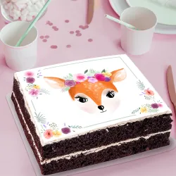 Decor sucre Ma biche A4