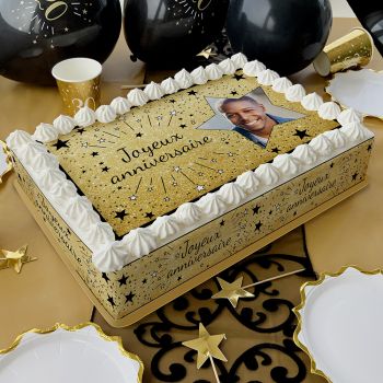 Kit Easycake pour grand gâteau personnalisé Joyeux Anniversaire A3