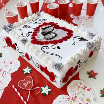 Kit Easycake pour grand gâteau personnalisé Love A3
