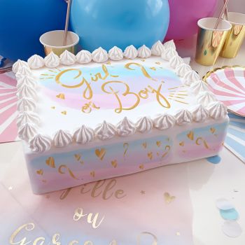 Kit deco de gâteau Boy or Girl A4 