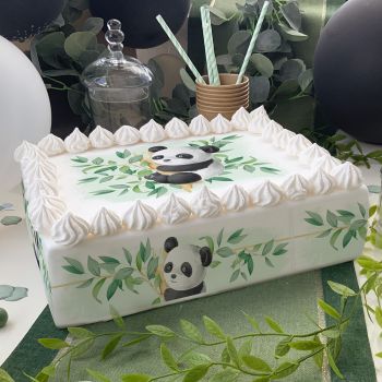 Kit deco de gâteau Panda A4