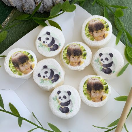 48 Guimize ronds personnalisés photo décor Panda
