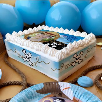 Kit deco gâteau personnalisé One PieceA4