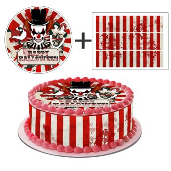 Kit deco de gâteau Halloween Circus