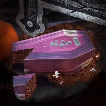 Kit deco de gâteau Halloween Cerceuil